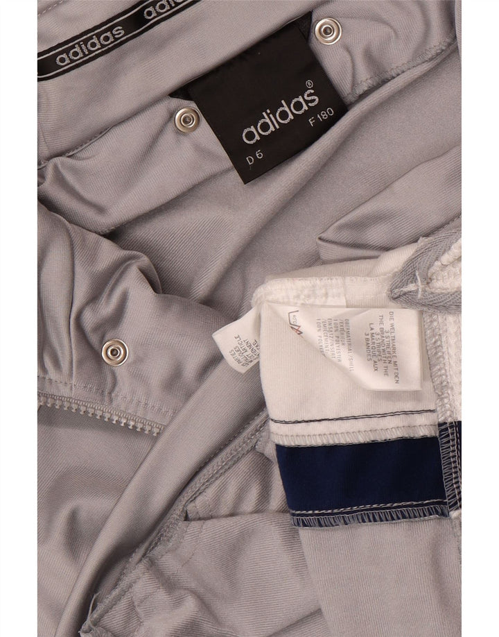 Giacca da tuta grafica da uomo Adidas UK 40/42 Colore grigio medio