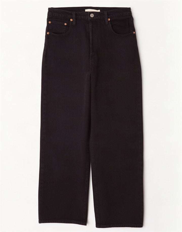 Jeans dritti Ribcage da donna Levi's W29 L27 cotone nero