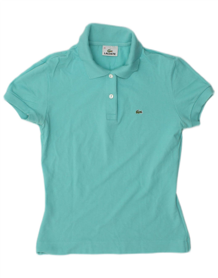 Polo da donna Lacoste taglia 40 media cotone turchese