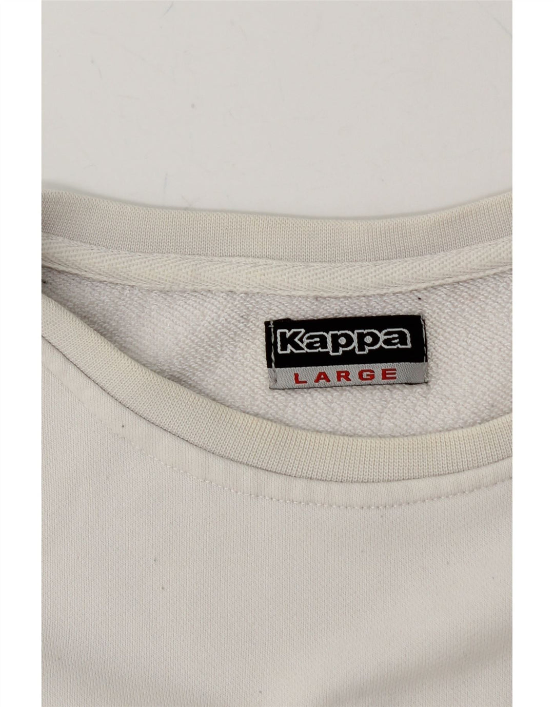 KAPPA Womens Sweatshirt Jumper UK 14 Large White Cotton