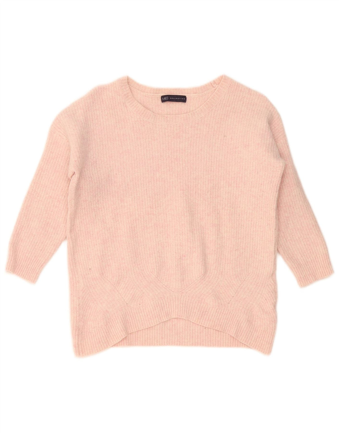 Maglione maglione con scollo a barca da donna Marks & Spencer UK 14 Rosa medio