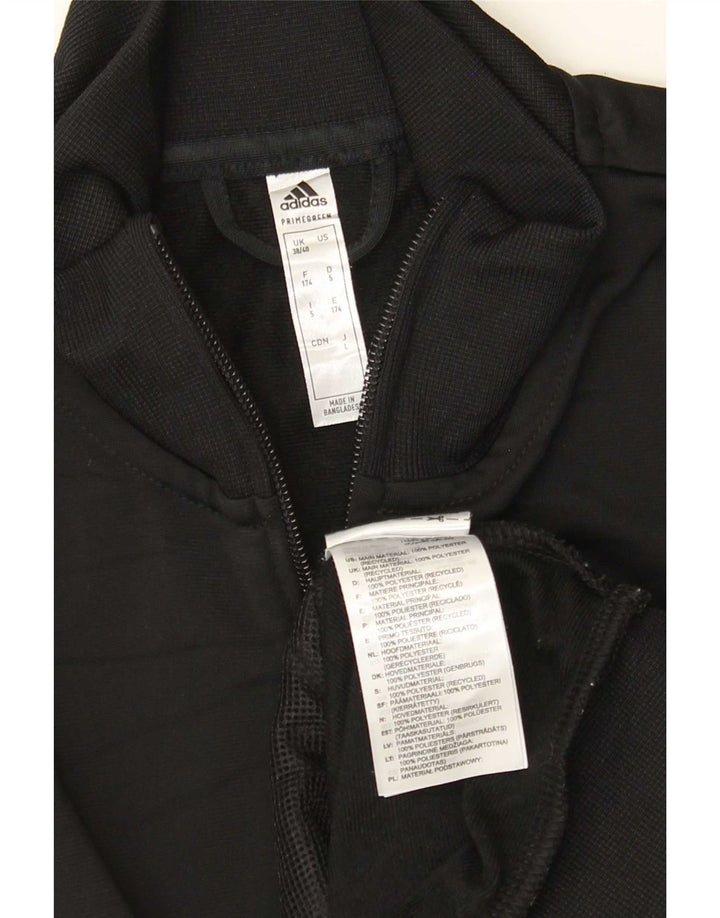 Giacca da tuta grafica da uomo Adidas UK 38/40 Medium Nero Poliestere