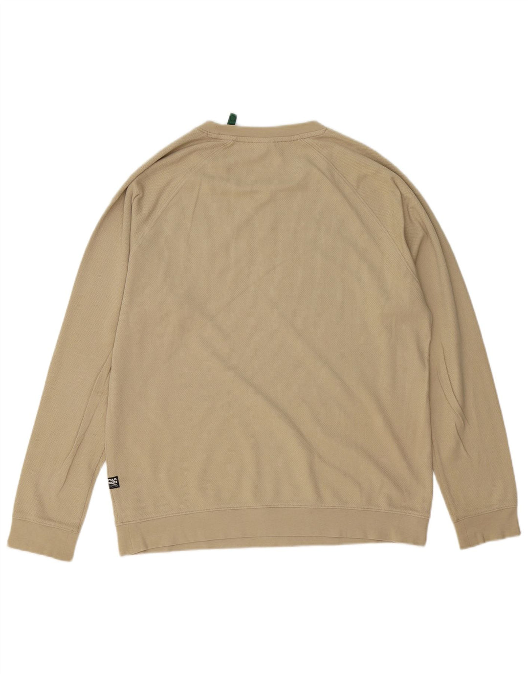 Felpa da uomo G-STAR in cotone beige medio