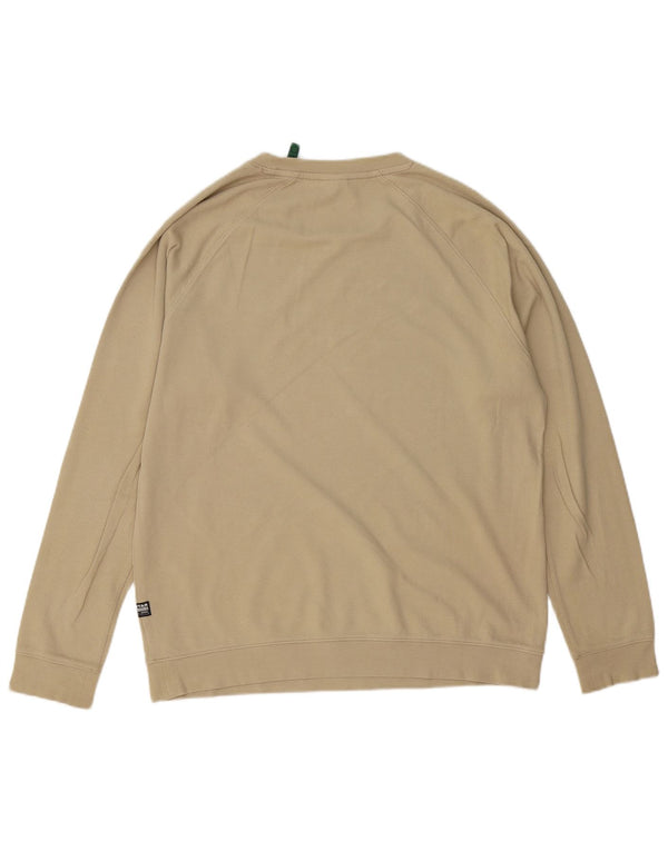 Felpa da uomo G-STAR in cotone beige medio