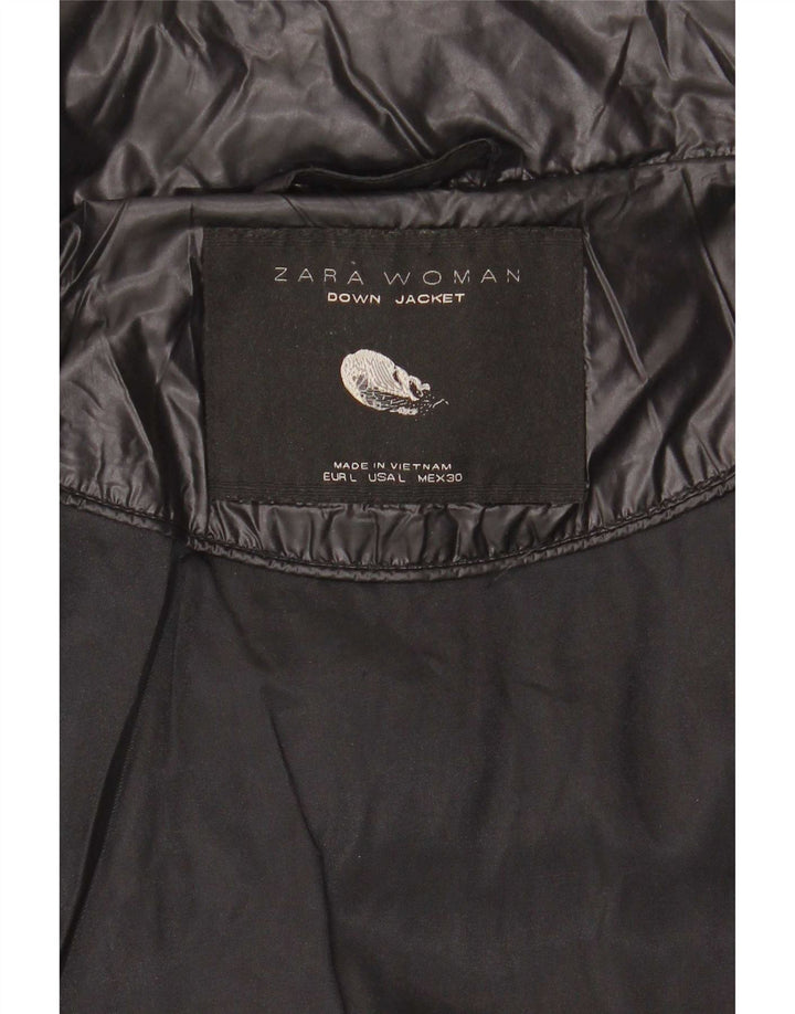 Giacca imbottita da donna Zara UK 14 grande nera
