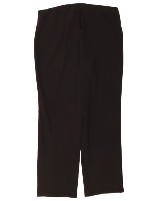 Pantaloni casual dritti da donna Marks & Spencer UK 14 Large W34 L28 Neri