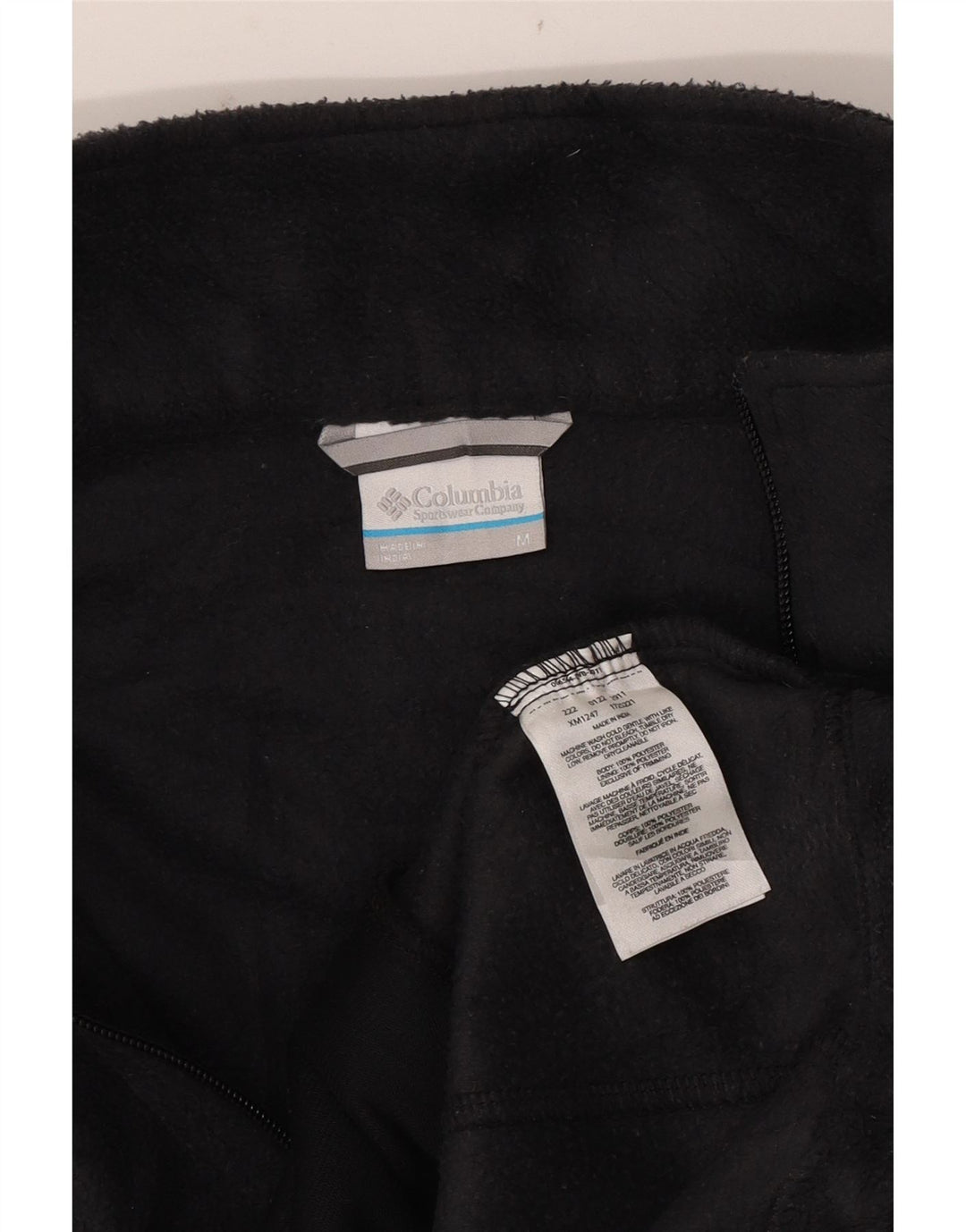 Giacca in pile da uomo Columbia UK 38 poliestere nero medio