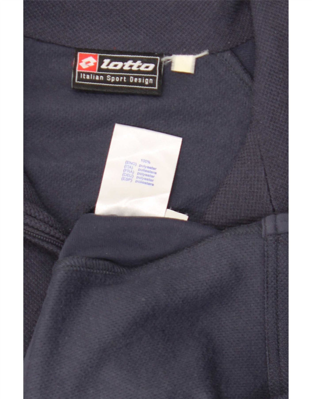Giacca da tuta da uomo Lotto UK 40/42 Large in poliestere blu navy