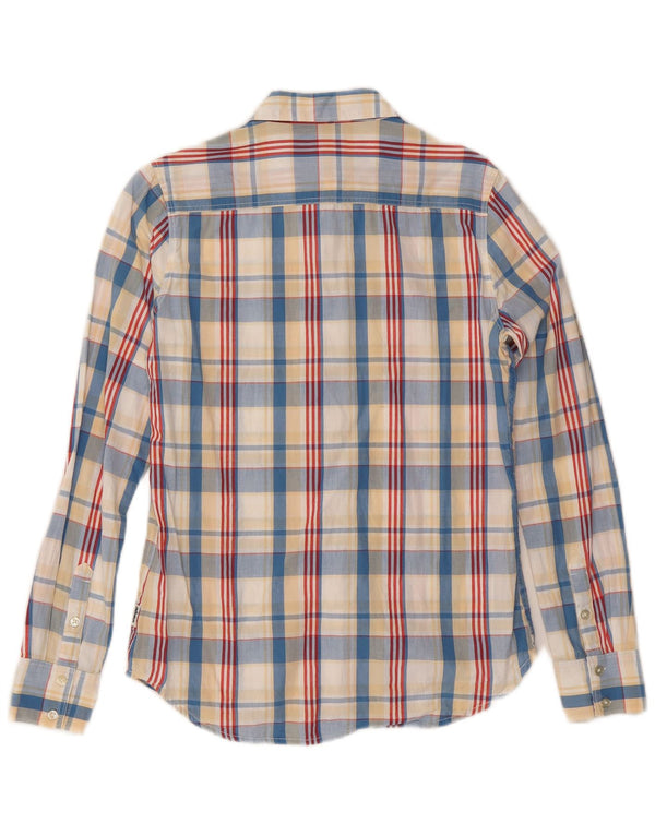 Camicia da donna Wrangler UK 6 XS in cotone a quadri multicolore