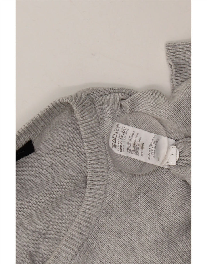 Maglione maglione girocollo da uomo Marks & Spencer UK 38/40 Grigio medio