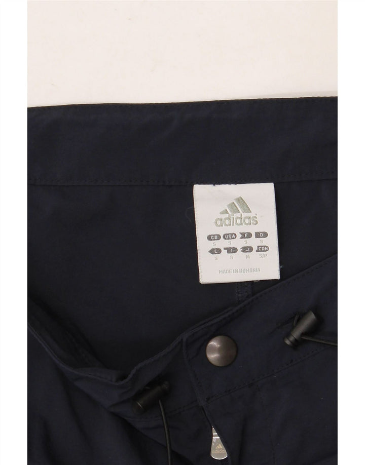Pantaloni cargo dritti da uomo ADIDAS piccoli in nylon blu navy
