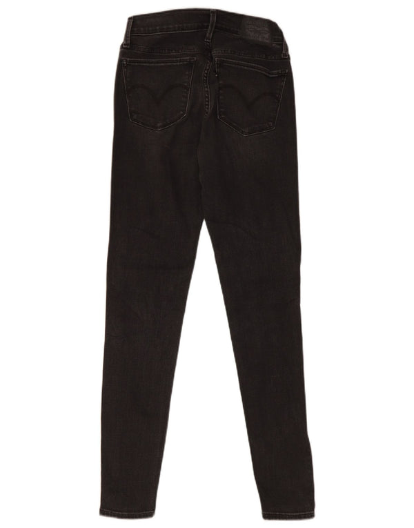 Jeans Levi's 710 Super Skinny da donna W26 L30 cotone nero