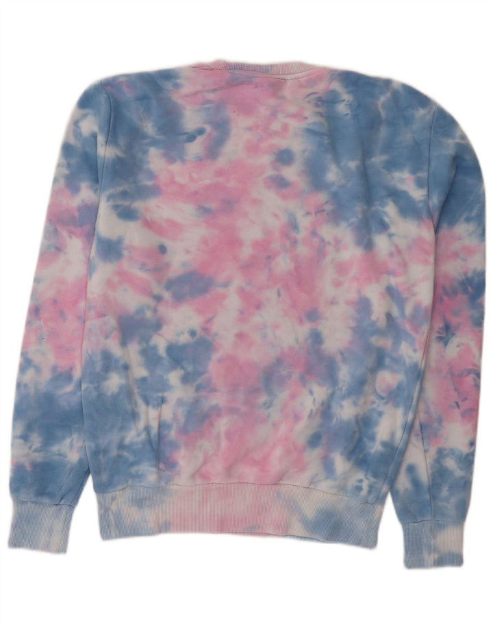 Felpa da uomo Ellesse Maglione piccolo multicolore in cotone tie-dye