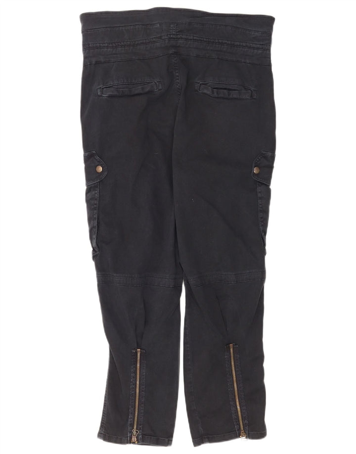 Pantaloni corti cargo da donna Zara medi W28 L25 cotone blu navy