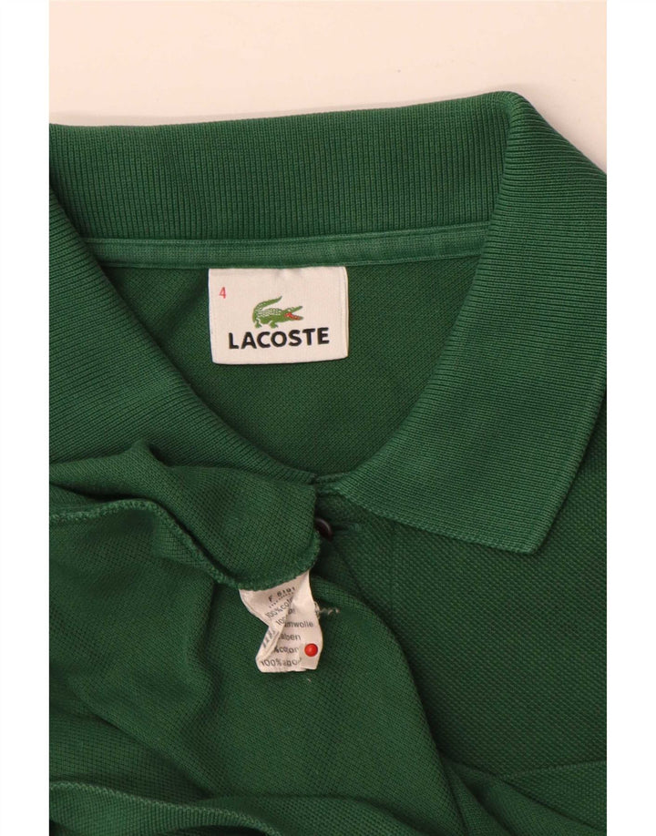 Polo da uomo Lacoste taglia 4 in cotone verde medio