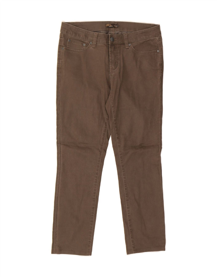 PRANA Womens Crop Slim Jeans US 6 Medium W28 L26 Brown Cotton Vintage Prana and Second-Hand Prana from Messina Hembry 