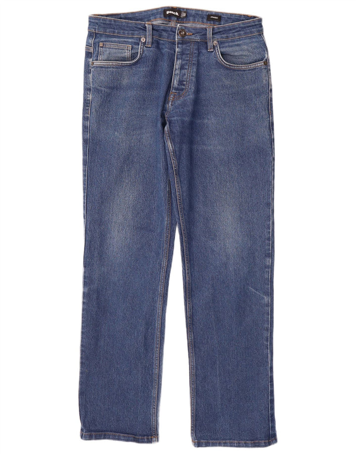 Jeans dritti da uomo BENCH W32 L32 in cotone blu