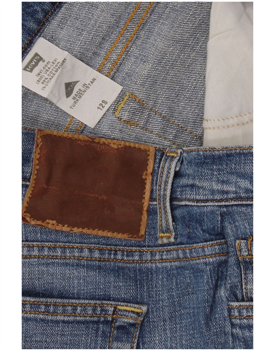 Jeans dritti da donna Levi's US 12 Large W30 L29 cotone blu