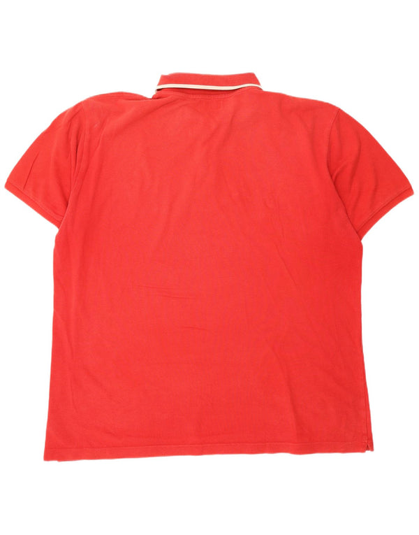 Polo da uomo KAPPA 2XL rossa in cotone
