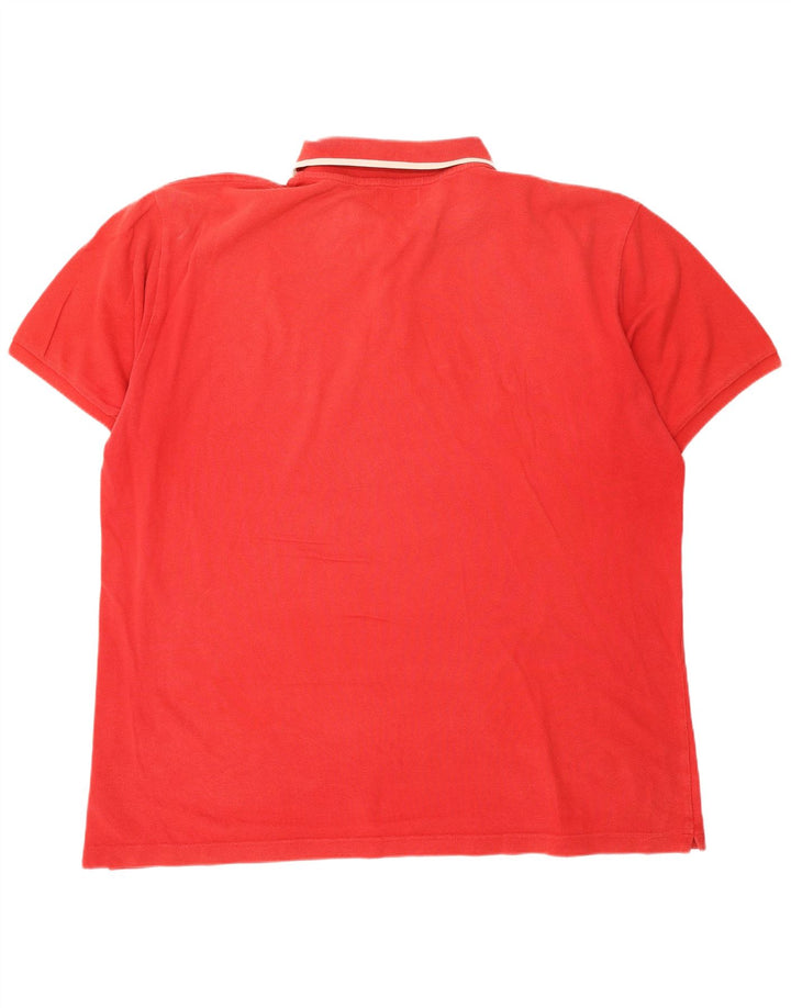 Polo da uomo KAPPA 2XL rossa in cotone