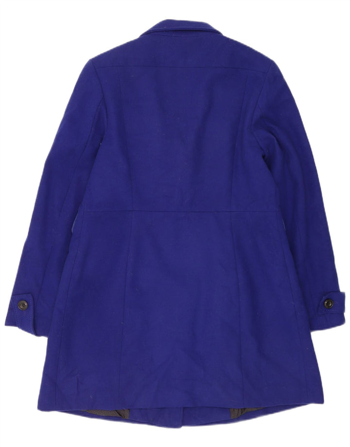 Cappotto doppiopetto militare da donna Marks & Spencer UK 12 Blu medio