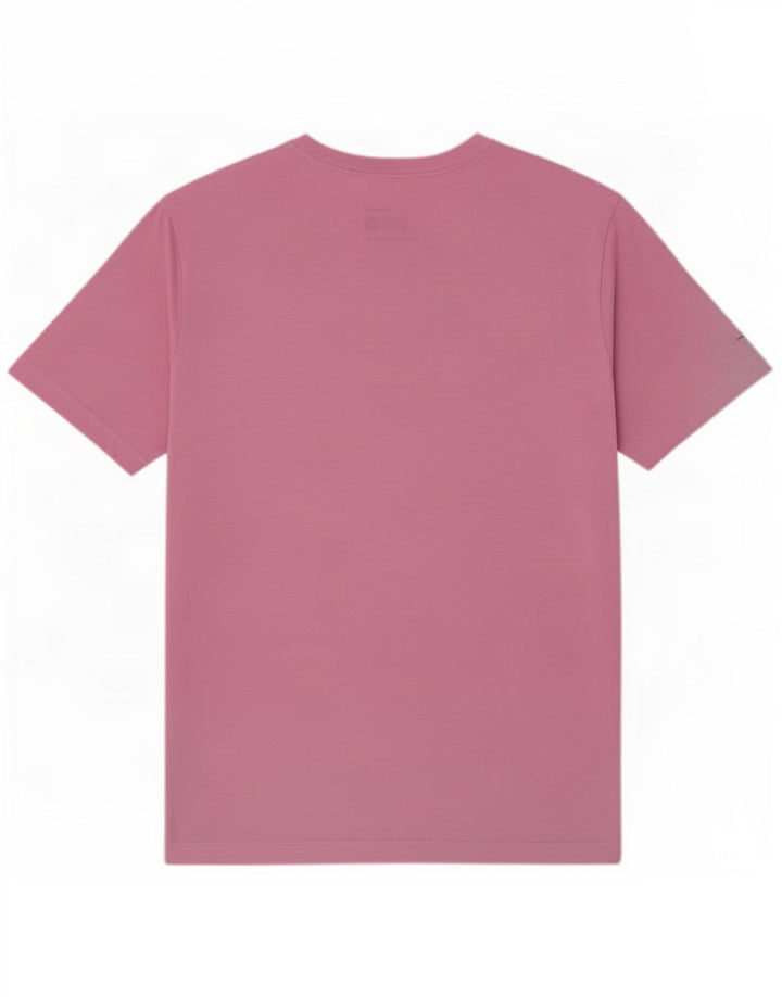 T-shirt grafica Nike da uomo con vestibilità regolare, top in poliestere rosa medio