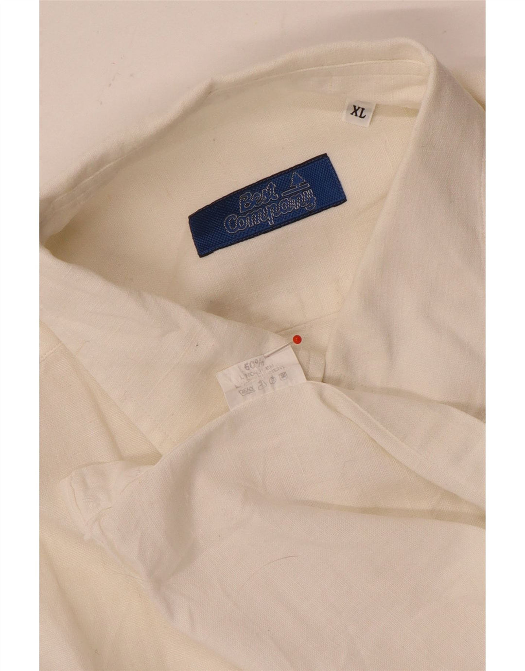 Camicia senza maniche da uomo Best Company XL in lino bianco