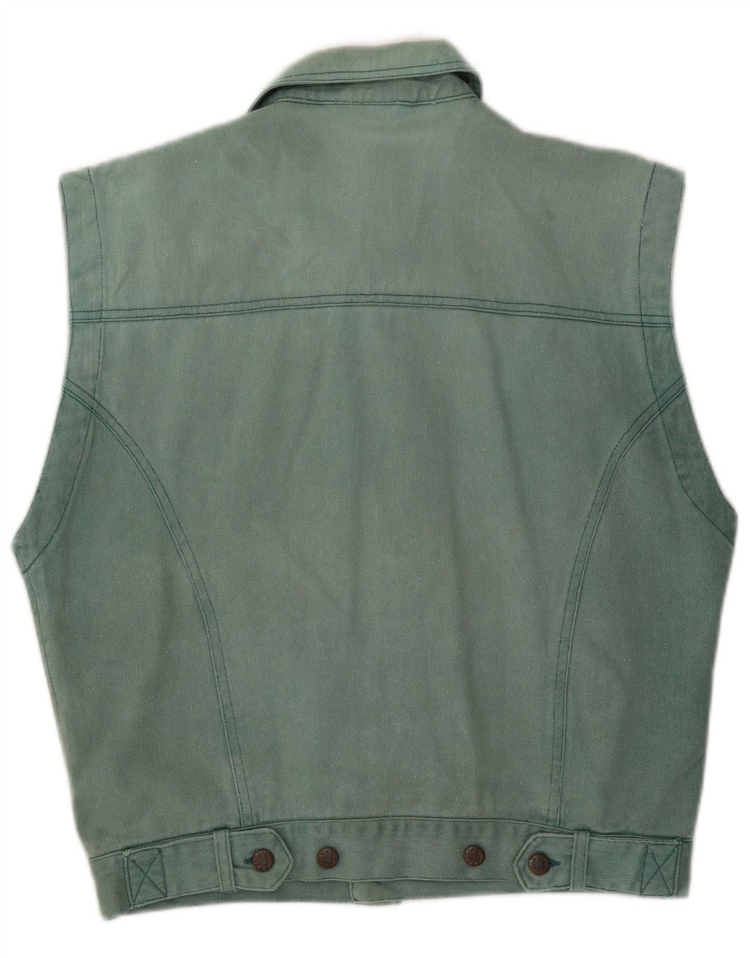 Gilet in denim da uomo C&A UK 36 piccolo cotone blu
