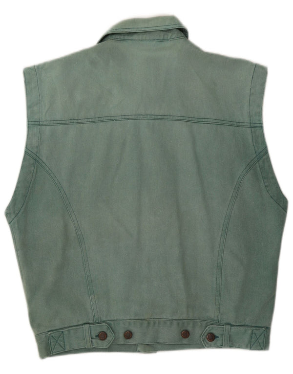 Gilet in denim da uomo C&A UK 36 piccolo cotone blu