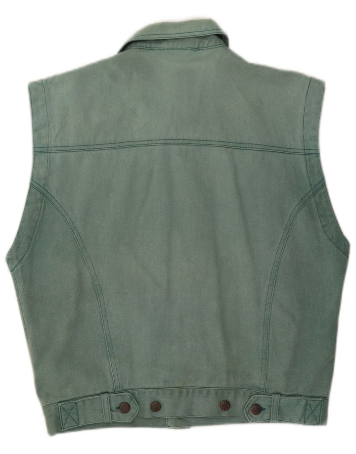 Gilet in denim da uomo C&A UK 36 piccolo cotone blu