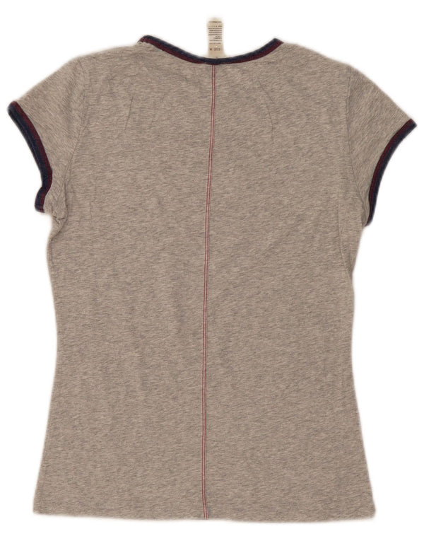 T-shirt da donna Diesel Top UK 12 cotone screziato grigio medio