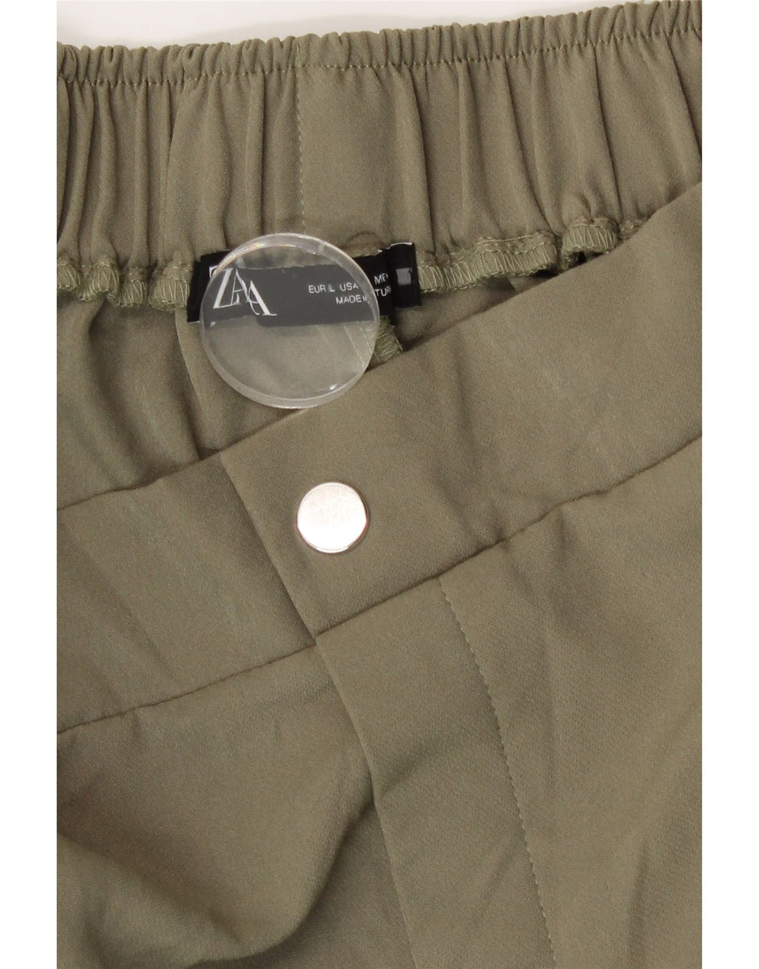 Pantaloni cargo da jogging da donna Zara grandi W32 L26 kaki