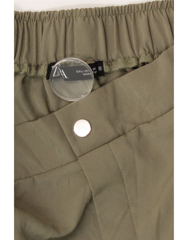 Pantaloni cargo da jogging da donna Zara grandi W32 L26 kaki