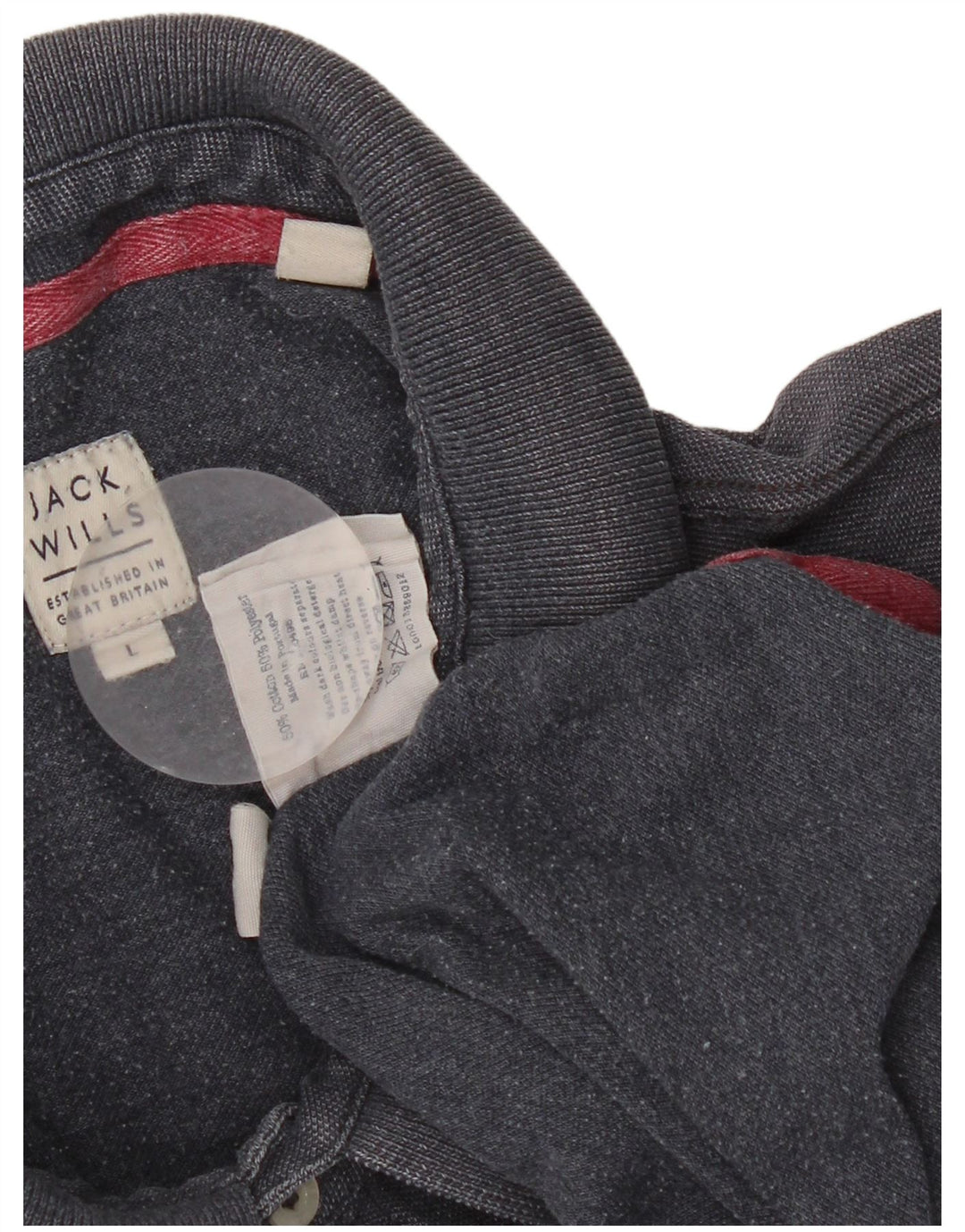 Polo da uomo Jack Wills grande in cotone blu