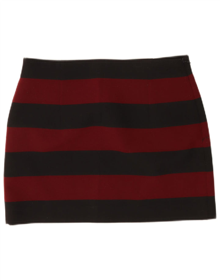 Minigonna Zara da donna grande W30 a righe nere