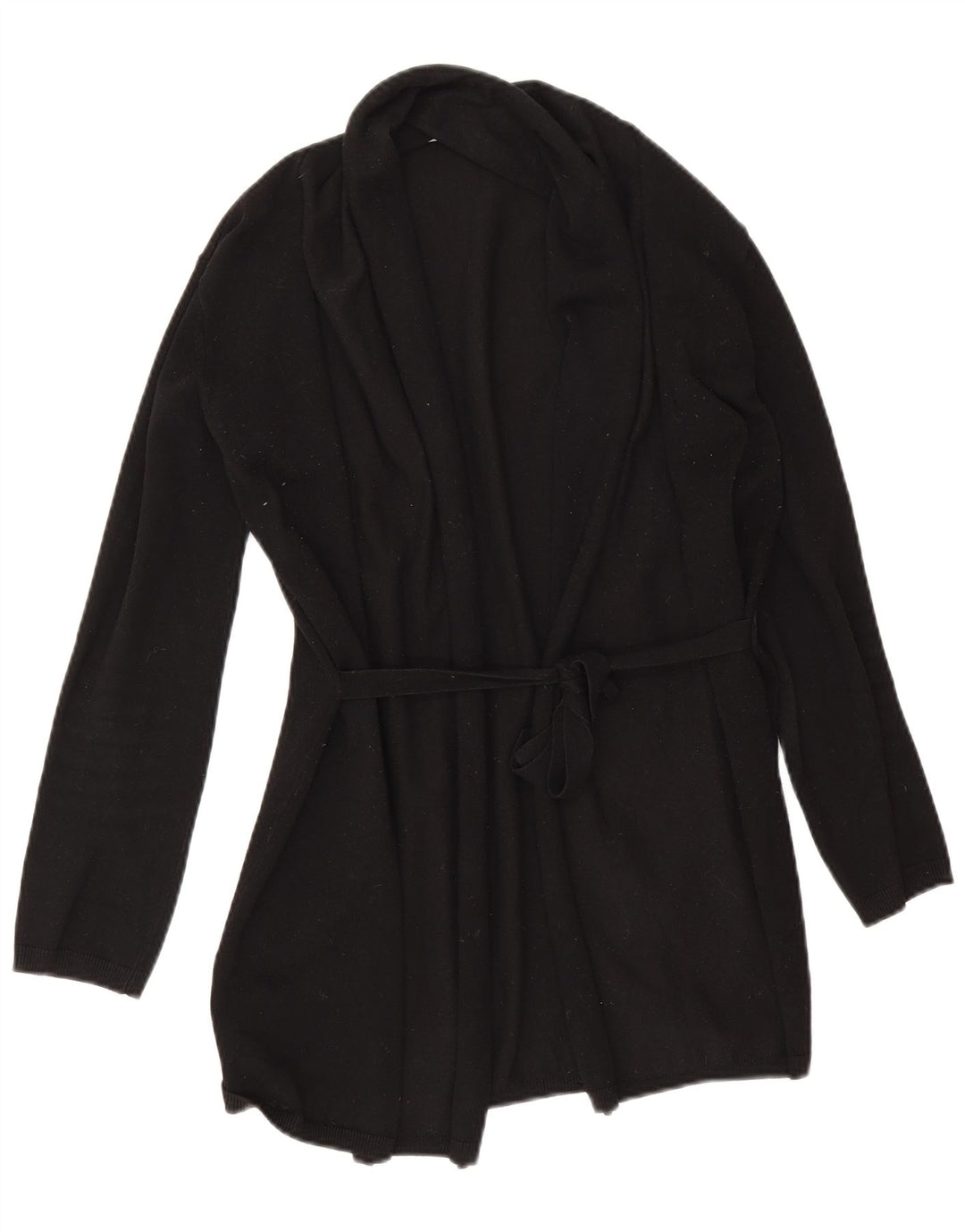 Maglione cardigan aperto oversize lungo da donna Zara UK 10 piccolo nero