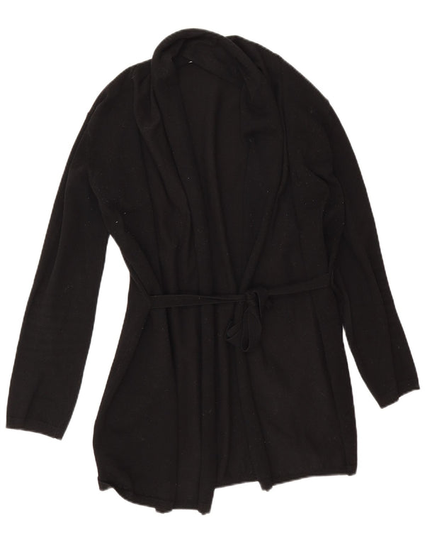 Maglione cardigan aperto oversize lungo da donna Zara UK 10 piccolo nero