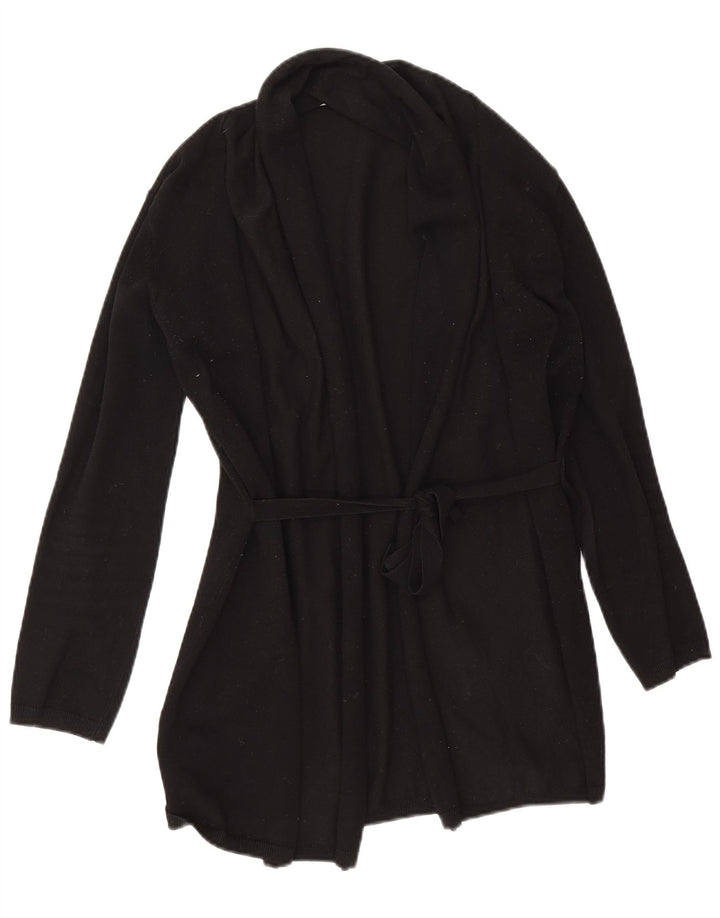 Maglione cardigan aperto oversize lungo da donna Zara UK 10 piccolo nero