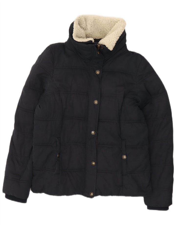 Giacca imbottita da donna Fat Face UK 12 poliestere medio blu navy