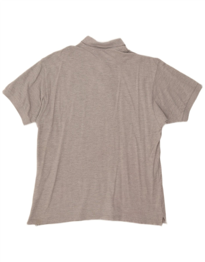 Polo Nike Uomo UK 44/46 Large Grigio Cotone