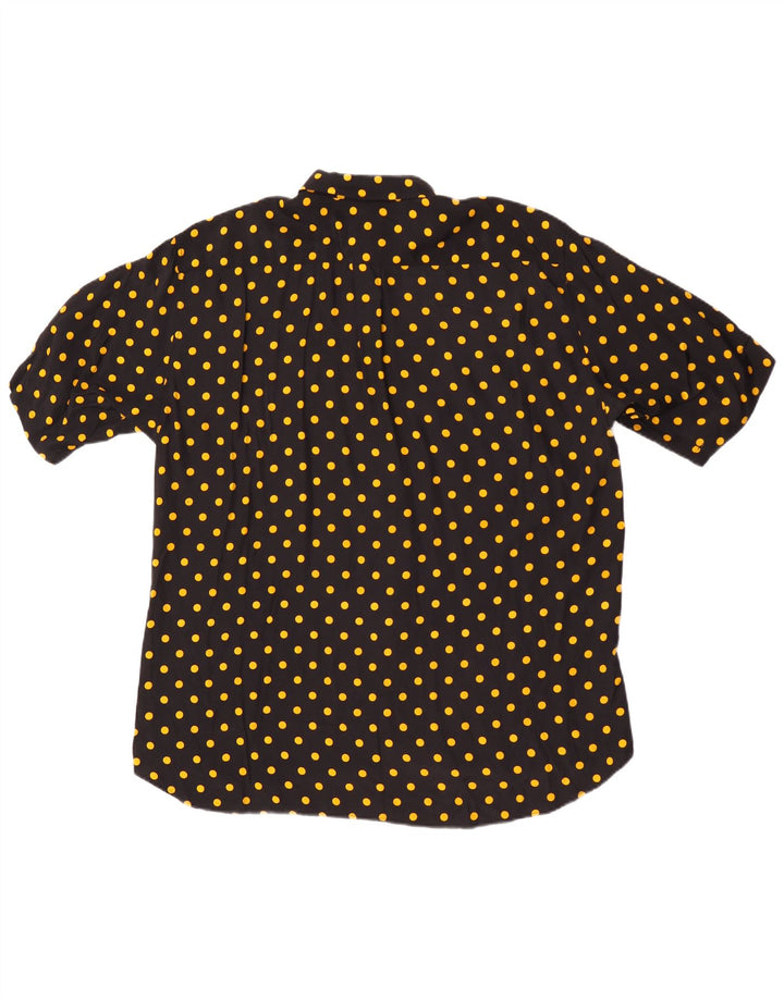Camicia a maniche corte da uomo VINTAGE media nera maculata