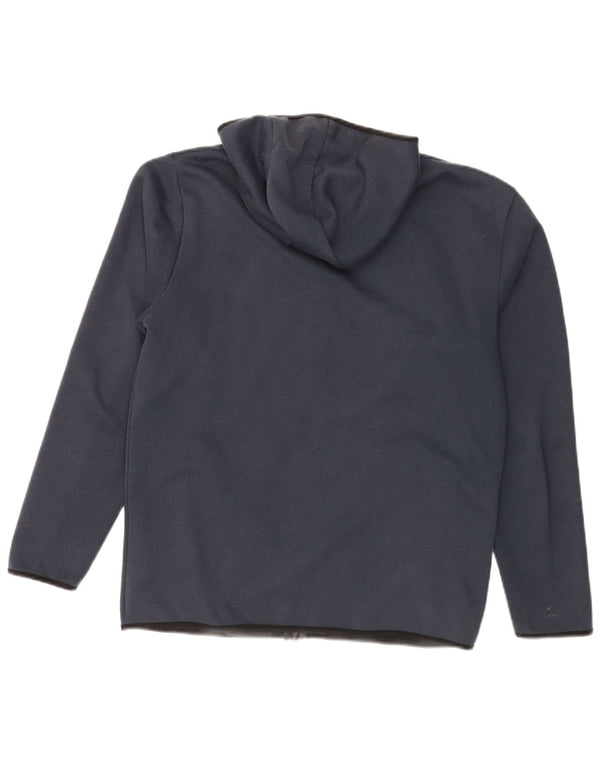 Maglione con cappuccio e zip da uomo Ellesse poliestere blu navy medio