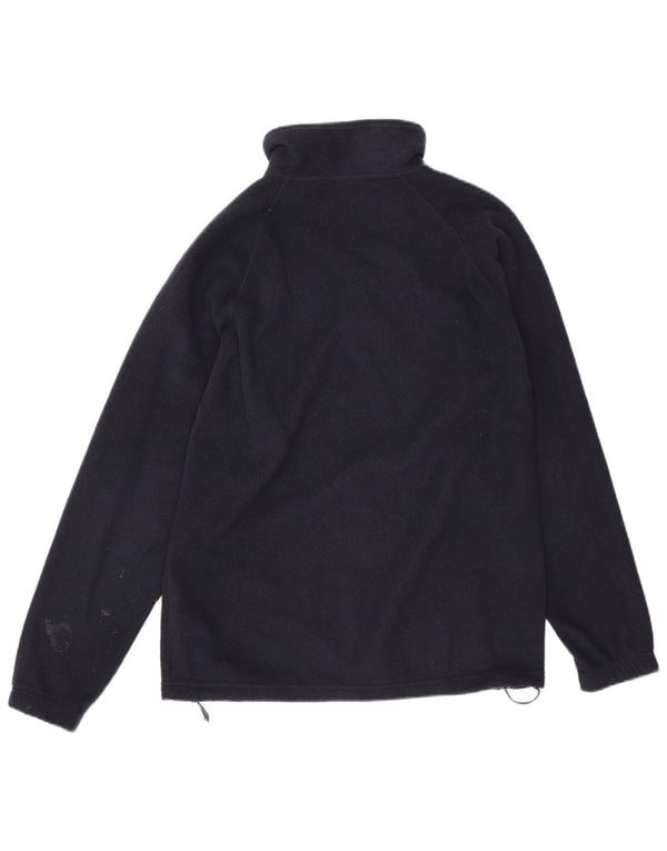 Maglione in pile da uomo KAPPA con zip e collo piccolo in poliestere blu navy