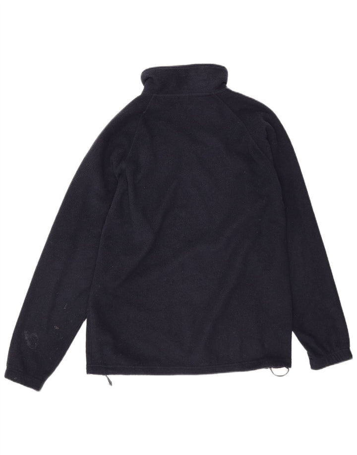 Maglione in pile da uomo KAPPA con zip e collo piccolo in poliestere blu navy