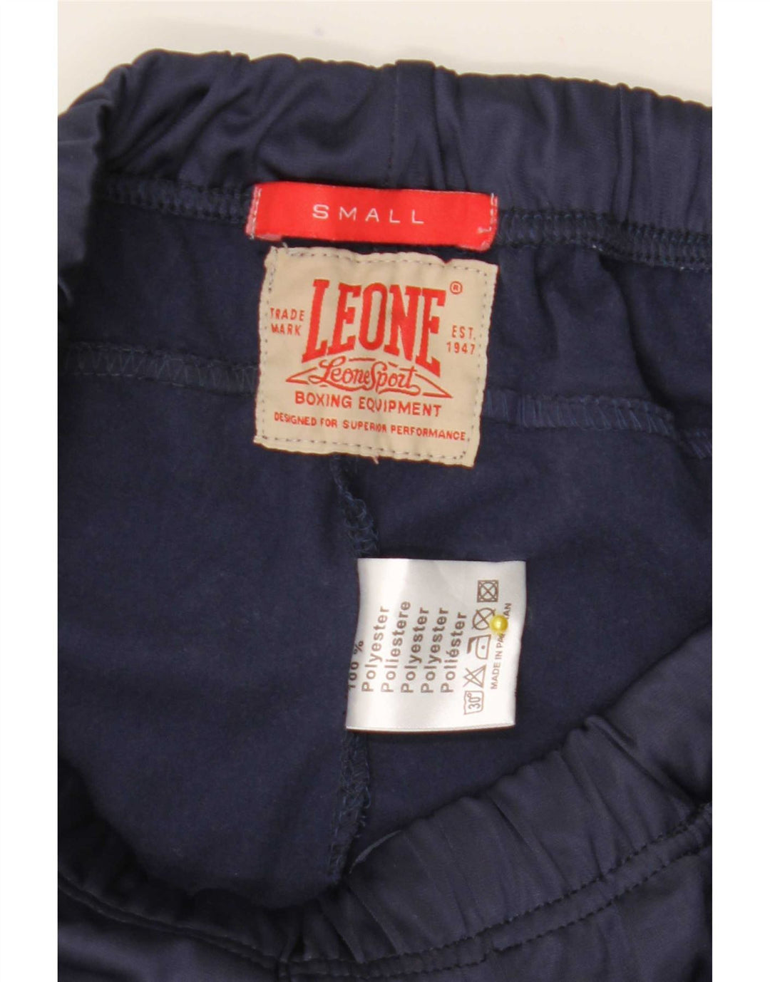 Pantaloni da tuta da uomo Leone Joggers piccoli in poliestere blu navy