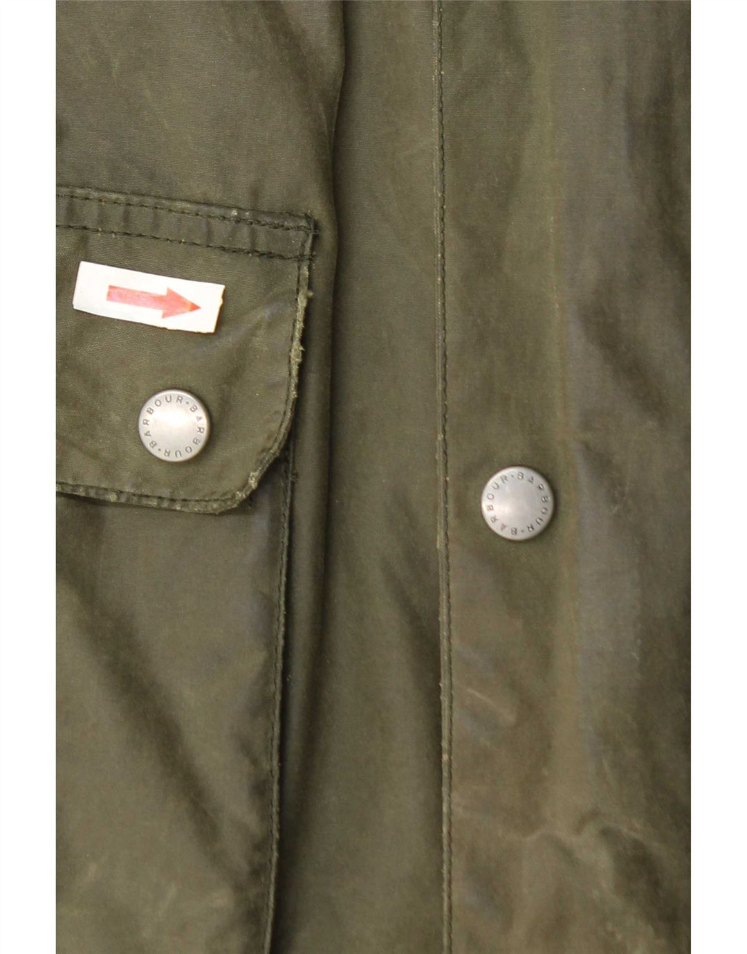 Giacca da uomo in cotone cerato Barbour UK 36 piccolo cotone verde