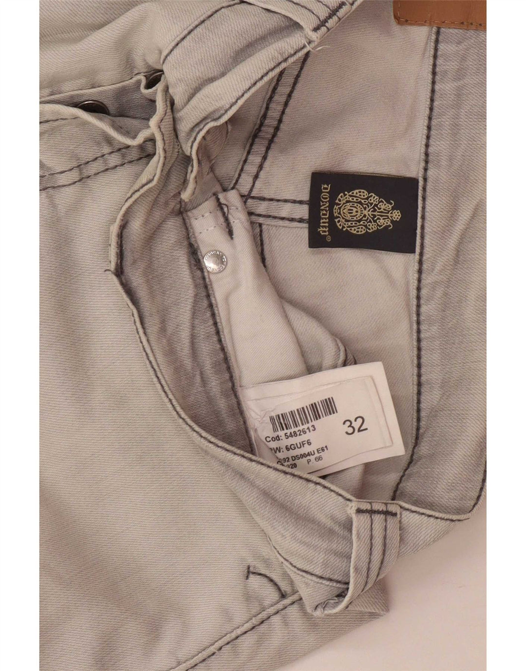 Jeans slim da uomo Dunlop W32 L29 cotone grigio