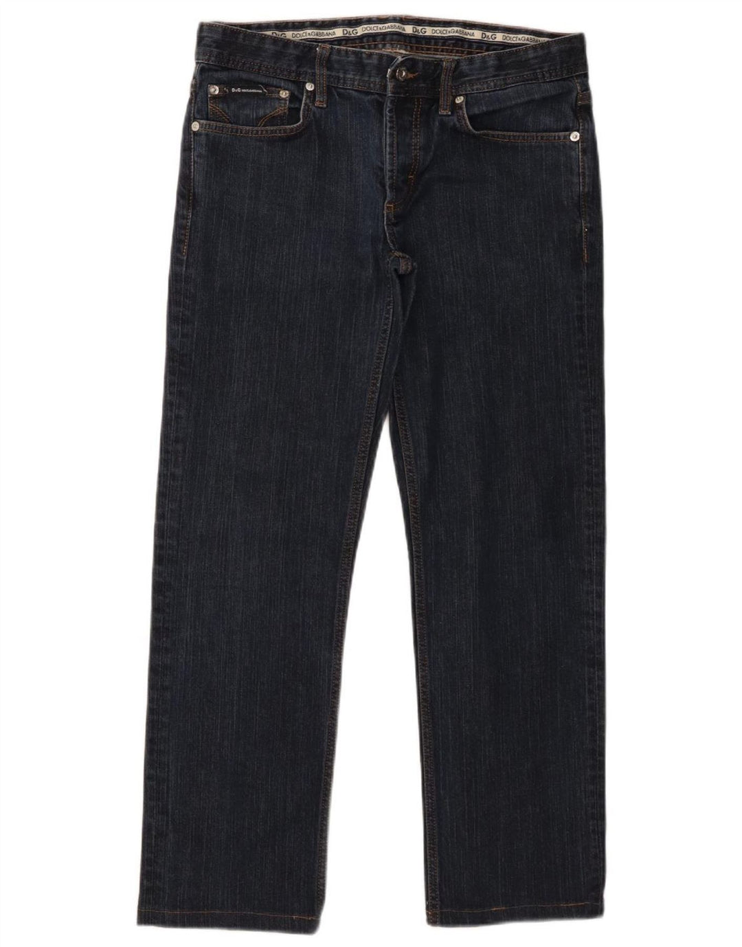 Jeans dritti da uomo Dolce & Gabbana W33 L28 Blu Navy