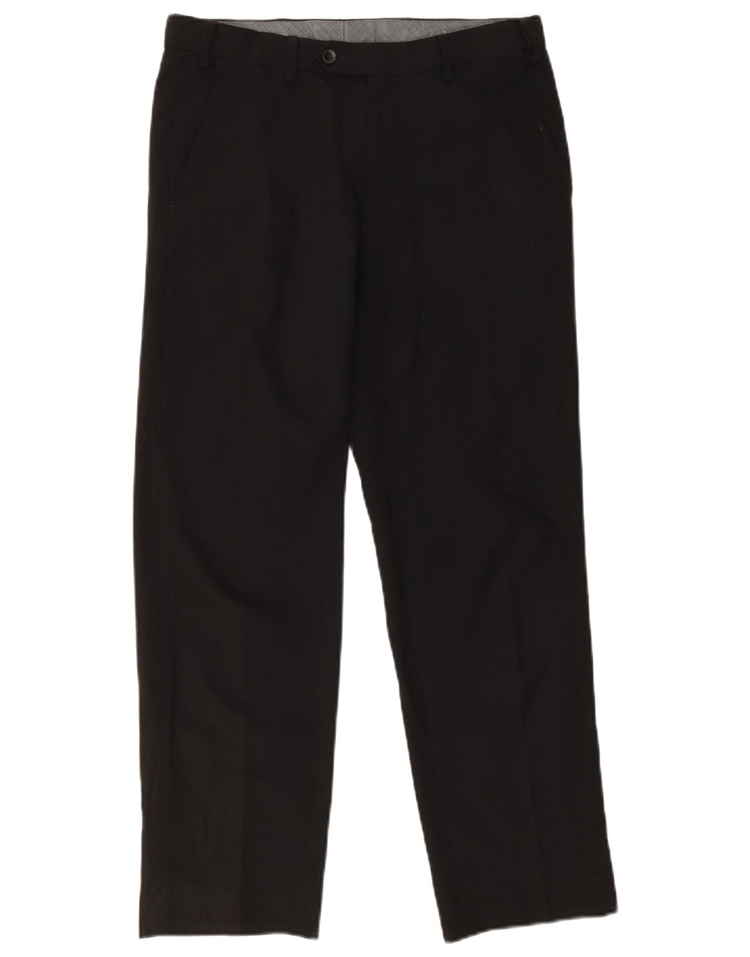 Pantaloni chino regolari da uomo Marks & Spencer W32 L29 poliestere nero