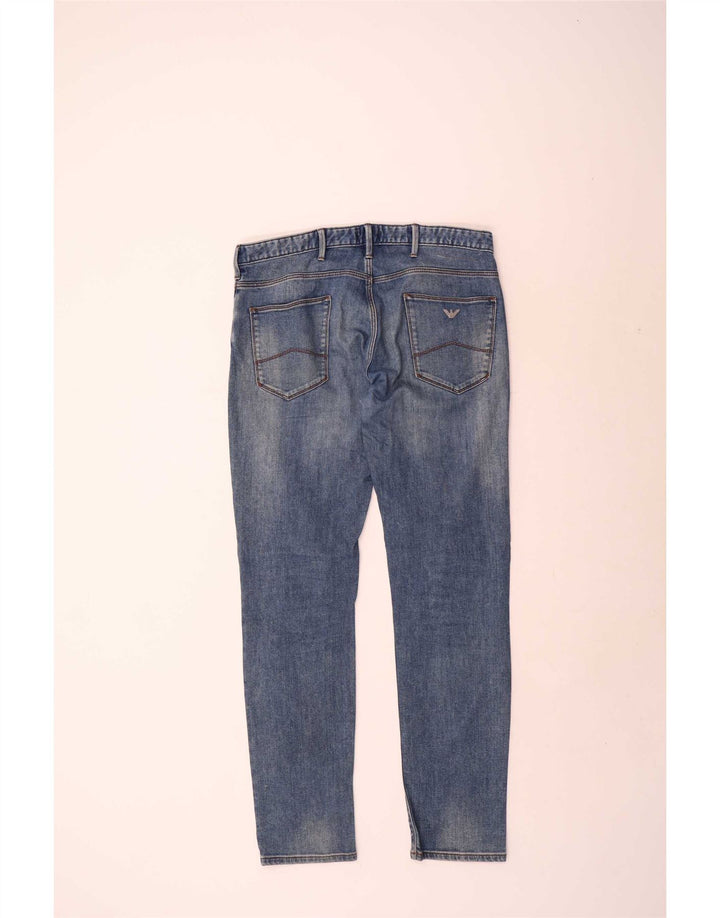 Jeans slim da uomo Armani W34 L34 cotone blu